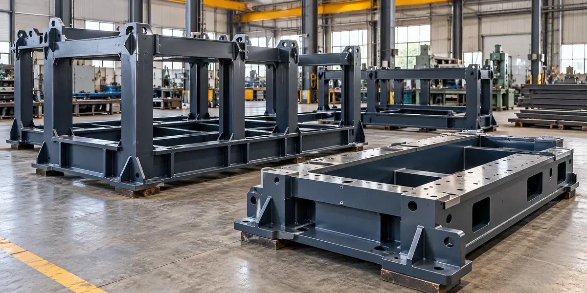 Machine frames, bases & heavy fabrication illustration