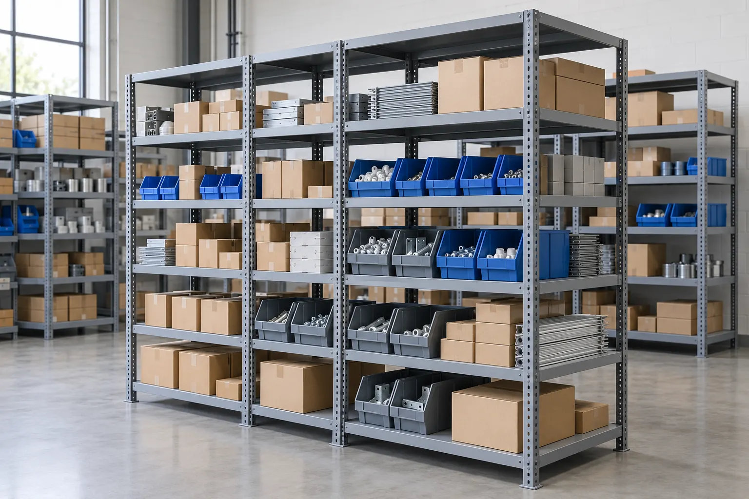 Slotted-Angle & Medium-Duty Racks product illustration