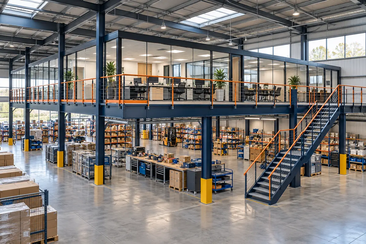 Office mezzanines illustration
