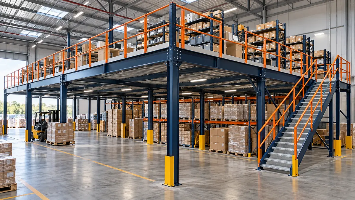 Warehouse mezzanines illustration