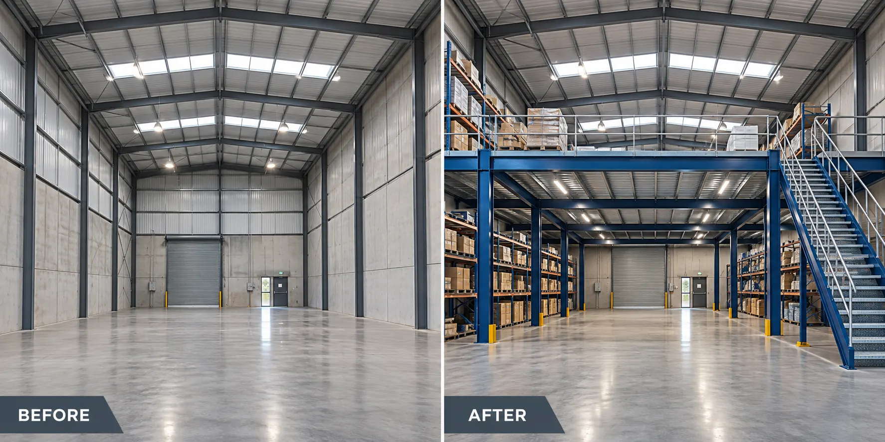 Before & after concept illustration